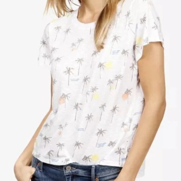 Lucky Brand Women's Size Small Palm Tree T Shirt Modal Cotton - Picture 1 of 7